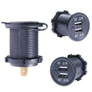 KWG-P1 Car Motorcycle Ship Modified USB Charger 5V 3.1A With Blue LED Lamp Display Waterproof And Dustproof Car Charger