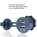 KWG-P1 Car Motorcycle Ship Modified USB Charger 5V 3.1A With Blue LED Lamp Display Waterproof And Dustproof Car Charger