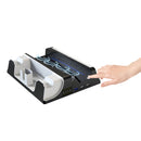 JYS-P5130 Earphone Handle Storage Multifunctional Cooling Base With HUB Handle Contacts Dual-Charge For PS5(Black)