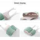 Kitchen Sponge Drain Holder Wheat Fiber Storage Rack Basket Wash Cloth Toilet Soap Shelf Organizer(Blue)