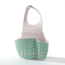 Kitchen Sponge Drain Holder Wheat Fiber Storage Rack Basket Wash Cloth Toilet Soap Shelf Organizer(Green)