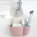Kitchen Sponge Drain Holder Wheat Fiber Storage Rack Basket Wash Cloth Toilet Soap Shelf Organizer(Pink)