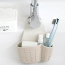 Kitchen Sponge Drain Holder Wheat Fiber Storage Rack Basket Wash Cloth Toilet Soap Shelf Organizer(Beige)