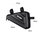 WILD MAN ES19 Bicycle EVA Hard Shell Triangle Bag Mountain Bike Front Beam Bag(Black)