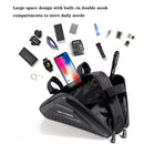 WILD MAN ES19 Bicycle EVA Hard Shell Triangle Bag Mountain Bike Front Beam Bag(Black)