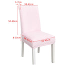 2 PCS Simple Soft High Elastic Thickening Velvet Semi-Interior Chair Cover Hotel Chair Cover(Deep Coffee)