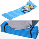Outdoor Egg Nest Folding Moisture-Proof Pad Thickening Nap Mat Portable Camping Mat(Red+Black)