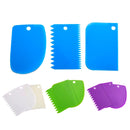 20 Sets Plastic Cake Scraper Butter Cake And Chocolate Slice Scraper(White)