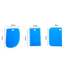 20 Sets Plastic Cake Scraper Butter Cake And Chocolate Slice Scraper(White)
