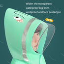 Smally Cartoon Children Raincoat EVA Waterproof Student Split Poncho, Size: XXL(Mint Green)