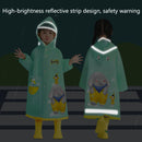 Smally Cartoon Children Raincoat EVA Waterproof Student Split Poncho, Size: XXL(Mint Green)