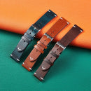 HB001 Color-Changing Retro Oil Wax Leather Universal Watch Band, Size: 18mm(Wine Red)