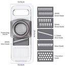 Multi-Function Slicker Kitchen Gadget Potato Slice Grater, Colour: Six Knives Gray