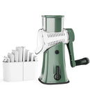 Multi-Function Slicer Hand Roller Kitchen Cut Vegetable Grater, Colour: Green