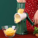 Multi-Function Slicer Hand Roller Kitchen Cut Vegetable Grater, Colour: Green