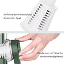 Multi-Function Slicer Hand Roller Kitchen Cut Vegetable Grater, Colour: White
