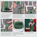 Multi-Function Slicer Hand Roller Kitchen Cut Vegetable Grater, Colour: Blue