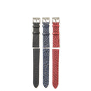 Burst Texture Cowhide Leather Quick Release Universal Watch Band, Size: 20mm (Black)