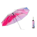 3021 Automatic Rain And Sun Dual-Purpose Umbrella Sun-Proof And Anti-Rebound Folding Umbrella(Light Pink)