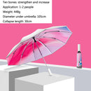 3021 Automatic Rain And Sun Dual-Purpose Umbrella Sun-Proof And Anti-Rebound Folding Umbrella(Light Pink)