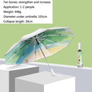 3021 Automatic Rain And Sun Dual-Purpose Umbrella Sun-Proof And Anti-Rebound Folding Umbrella(Illusion Green)