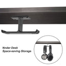 JD041 Headphones Bracket All-Aluminum Alloy Multi-Function Headset Hook(Black)