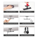 JD041 Headphones Bracket All-Aluminum Alloy Multi-Function Headset Hook(Black)