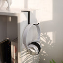 2 PCS JD045 Computer Headwear Headset Hook Multi-Function Metal Display Rack(White)