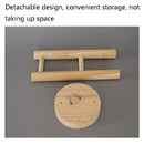 2 PCS Wooden Headphones BracketIn Wooden Headphones Show Racks(Round Bottom)