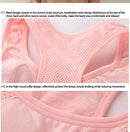 High Stretch Breathable Top Fitness Women Padded Sports Bra, Size:M (White)