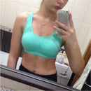 High Stretch Breathable Top Fitness Women Padded Sports Bra, Size:M (White)