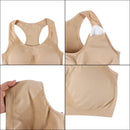 High Stretch Breathable Top Fitness Women Padded Sports Bra, Size:XL (White)
