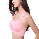 High Stretch Breathable Top Fitness Women Padded Sports Bra, Size:XL (Pink)