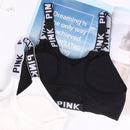 Yoga Brassiere Fitness Sports Tank Top Women Padded Sport Bra (One Size)(Black)