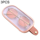 3 PCS Ice Cream Personality Mobile Phone Glasses Bag Retro Portable Storage Sunglasses Bag(Light Purple)