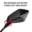 BSDDP 131 Motorcycle Modified Rearview Mirror Electric Car Pedal Car Big Vision Universal Reversing, Specification: 10mm