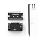 Voltage Clock And Temperature 3 In 1 LED Electronic Meter Large-Screen Digital Display Waterproof And Dustproof Voltmeter(White Light)