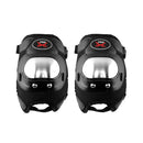 PRO Stainless Steel Knee Pads Riding Equipment Safety Protective Gear(Black)