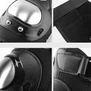 PRO Stainless Steel Knee Pads Riding Equipment Safety Protective Gear(Black)
