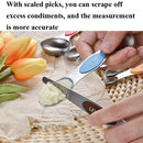 2 Sets 8-In-1 Magnetic Double-Headed Measuring Spoon Stainless Steel Measuring Spoon Set(Colorful)