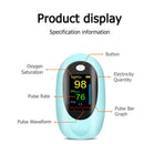 2 PCS ZM-700-02 TFT Fingertip Oximeter Blood Oxygen Saturation Detector,Ramdom Color Delivery
