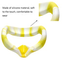 VR Silicone Eye Cover Anti-Sweat And Decontamination Color VR Goggles For Oculus Quest 2(White Pink)