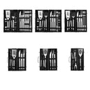 5 in 1 A Barbecue Combination Tool Set Aluminum Box Stainless Steel Grill Set