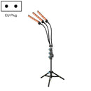 LED Growth Lamp Full-Spectrum Floor Tripod Plant Lamp Indoor Breeding Folding Filling Light, Specification: Three Head EU Plug