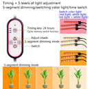 LED Growth Lamp Full-Spectrum Floor Tripod Plant Lamp Indoor Breeding Folding Filling Light, Specification: Three Head EU Plug