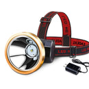 YAGE U110 LED Glare Rechargeable Headlight Outdoor Night Fishing Head-Mounted Flashlight, CN Plug(Black Golden)