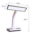 YAGE T104 LED Cold & Warm Light Eye Protection Table Lamp USB Rechargeable Dual-Use Stepless Dimming Table Lamp(Black White)