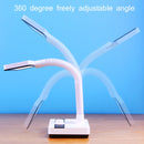 YAGE T104 LED Cold & Warm Light Eye Protection Table Lamp USB Rechargeable Dual-Use Stepless Dimming Table Lamp(Black White)