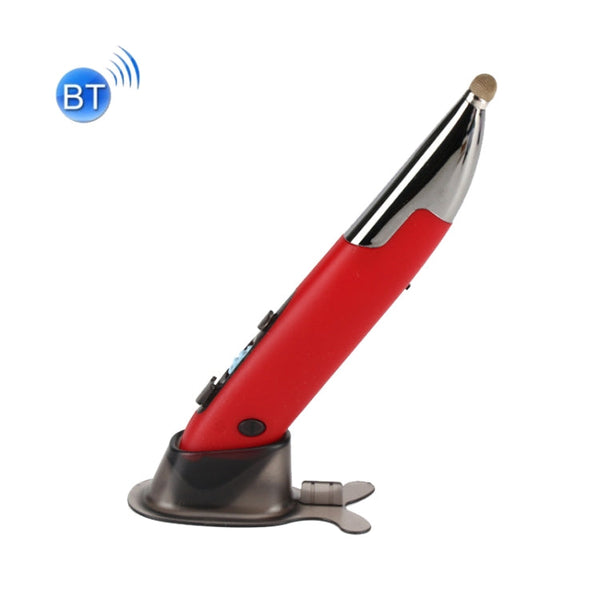 PR-A19 2.4GHz Wireless Charging Bluetooth Mouse Pen Type Shining Quiet Mouse(Red)