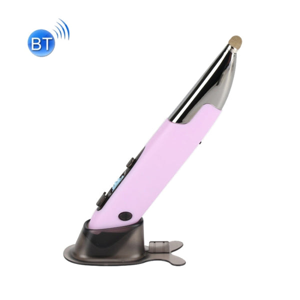 PR-A19 2.4GHz Wireless Charging Bluetooth Mouse Pen Type Shining Quiet Mouse(Purple)